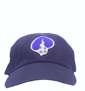 Black Logo Hat (Blue Heart)